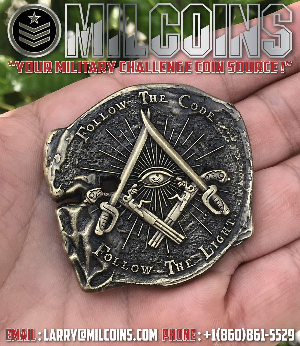 MASON FOLLOW THE CODE Challenge Coin