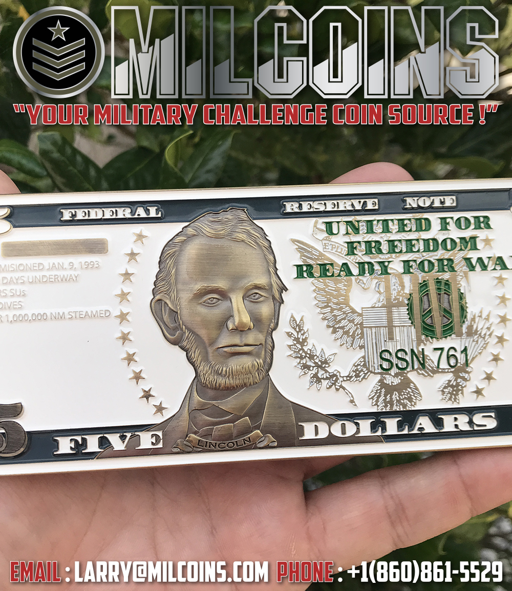 USS SPRINGFIELD 30 YEARS Challenge Coin