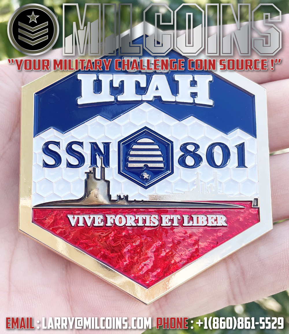 USS UTAH Challenge Coin
